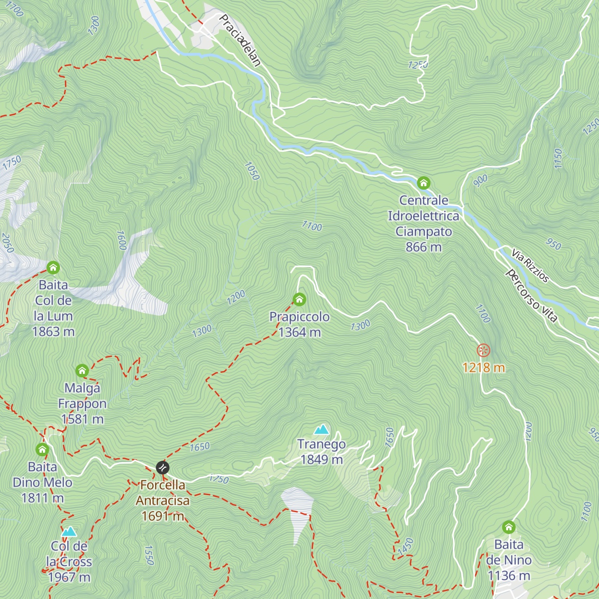 Prapiccolo map