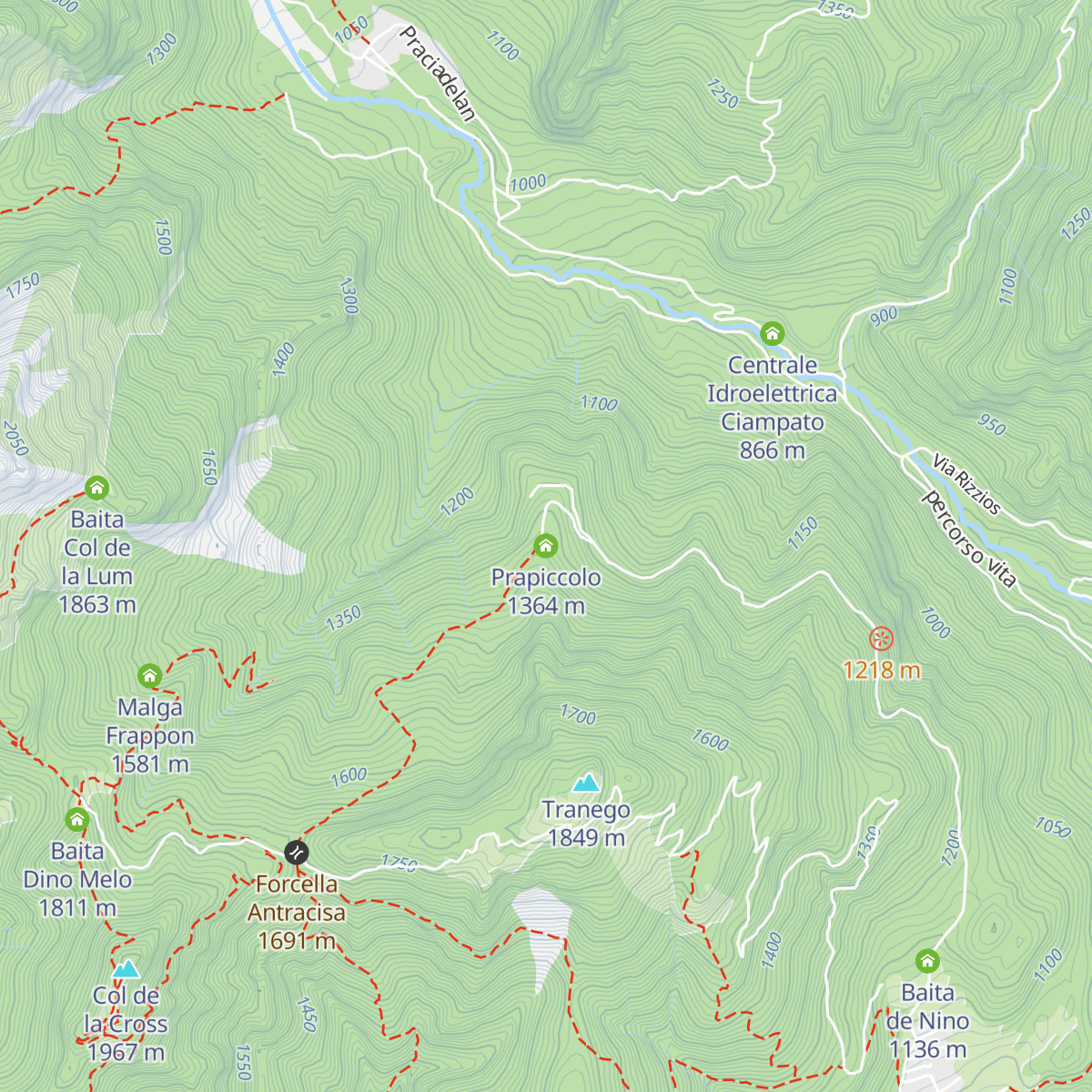 Prapiccolo map