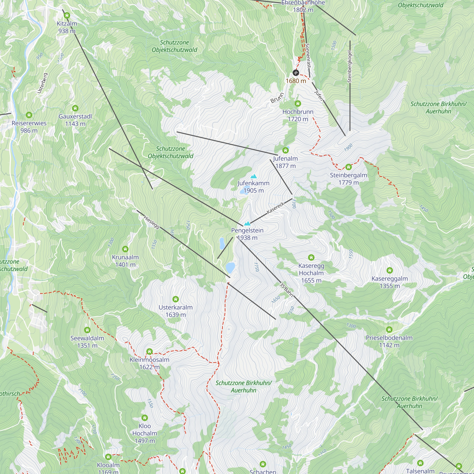 S3 Bahn - Gondel map