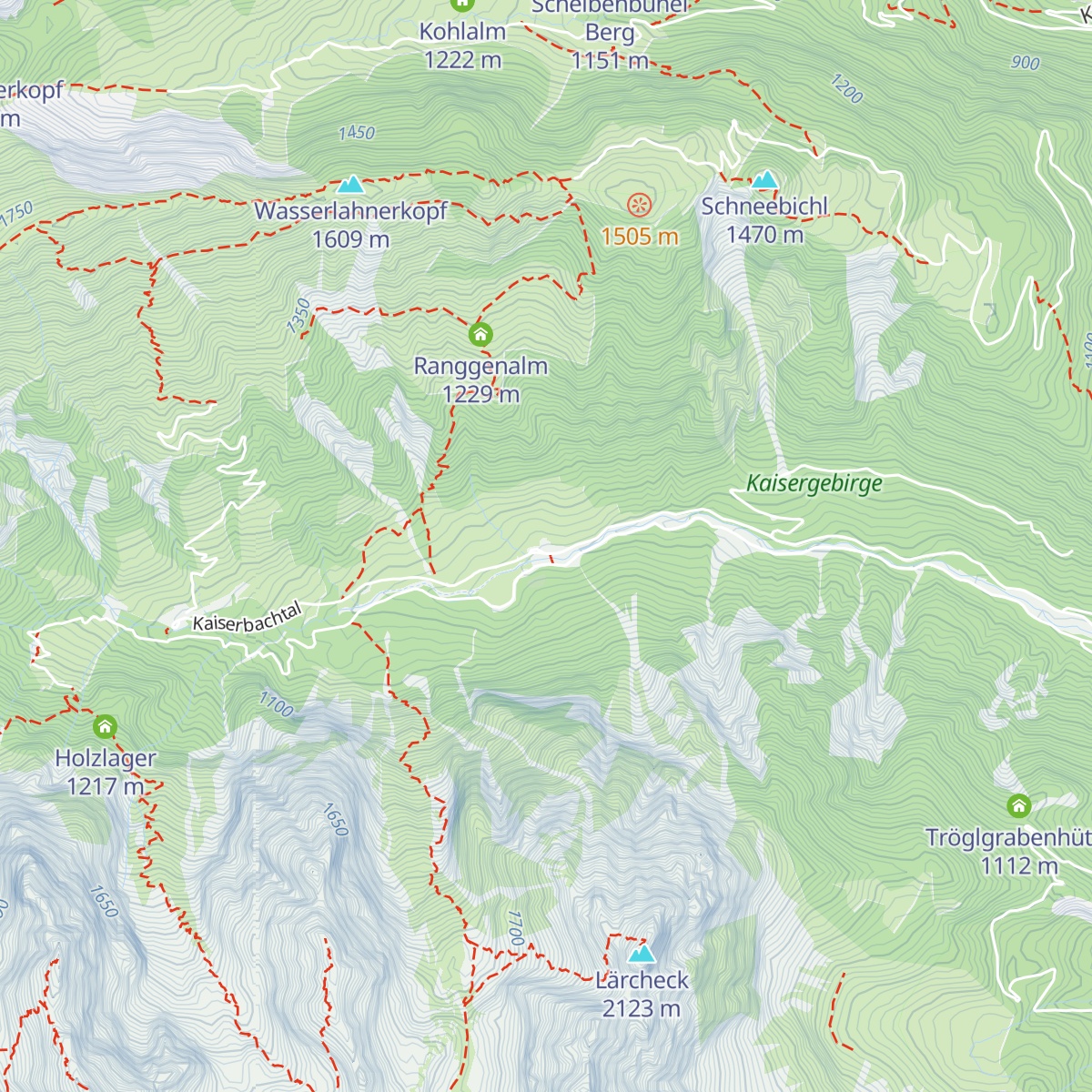 Fischbachalm map