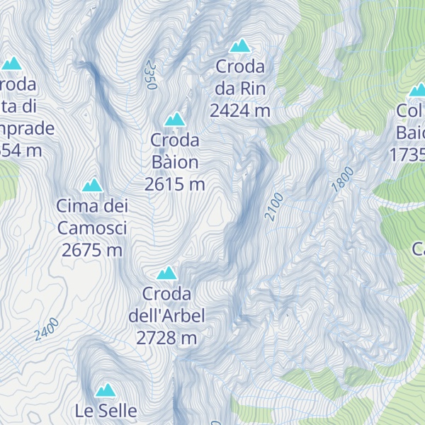Map of Spalla dell'Arbel