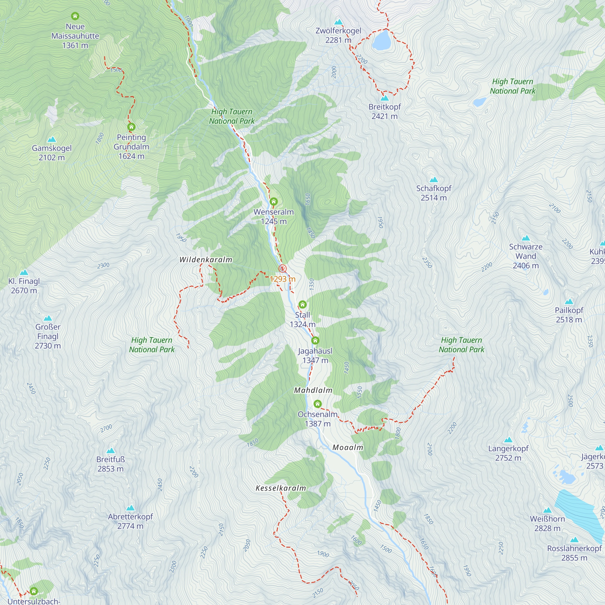Hauseralm map