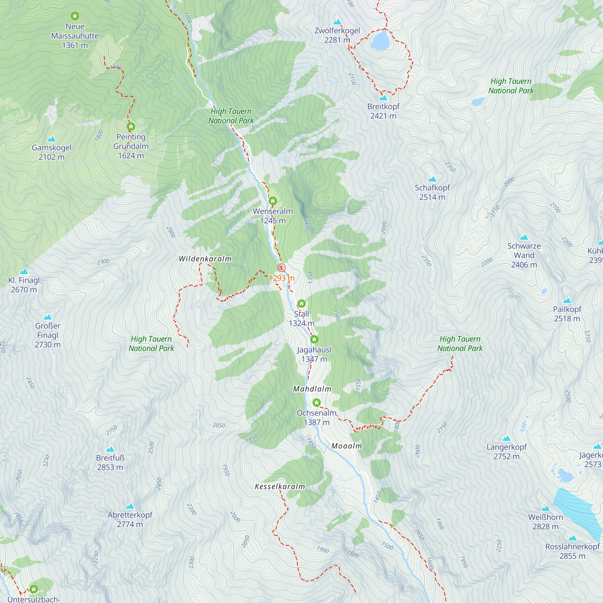 Hauseralm map