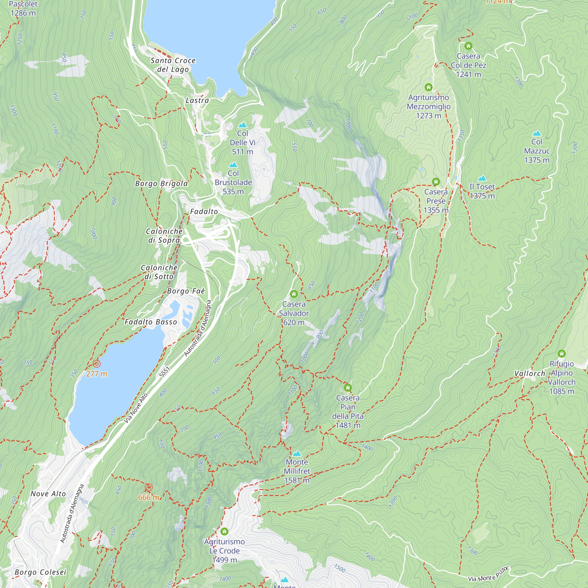 Casera Salvador map