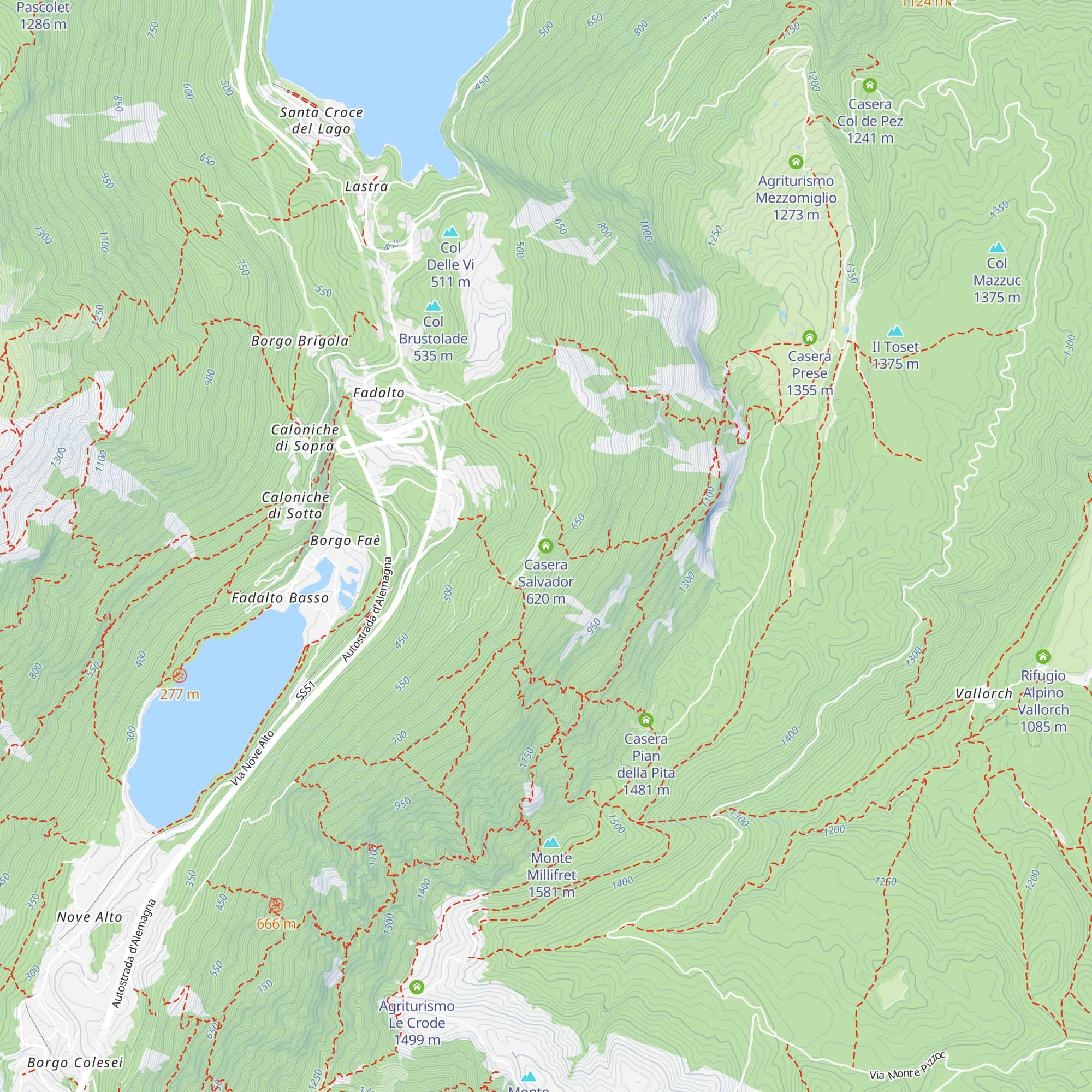 Casera Salvador map