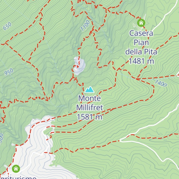Map of Monte Millifret