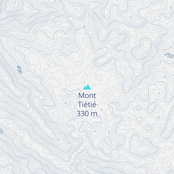 Map of Mont Tiétié