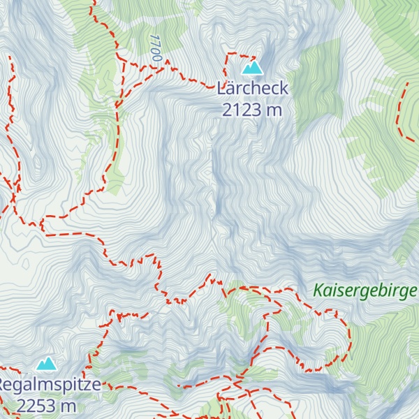 Map of Vordere Gamsflucht