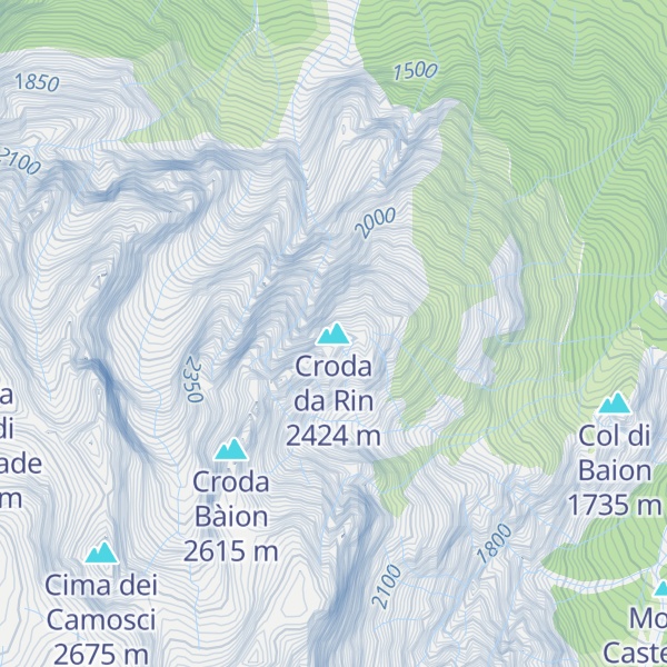 Map of Croda da Rin