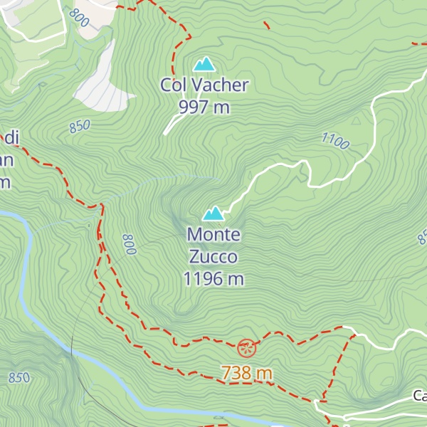 Map of Monte Zucco