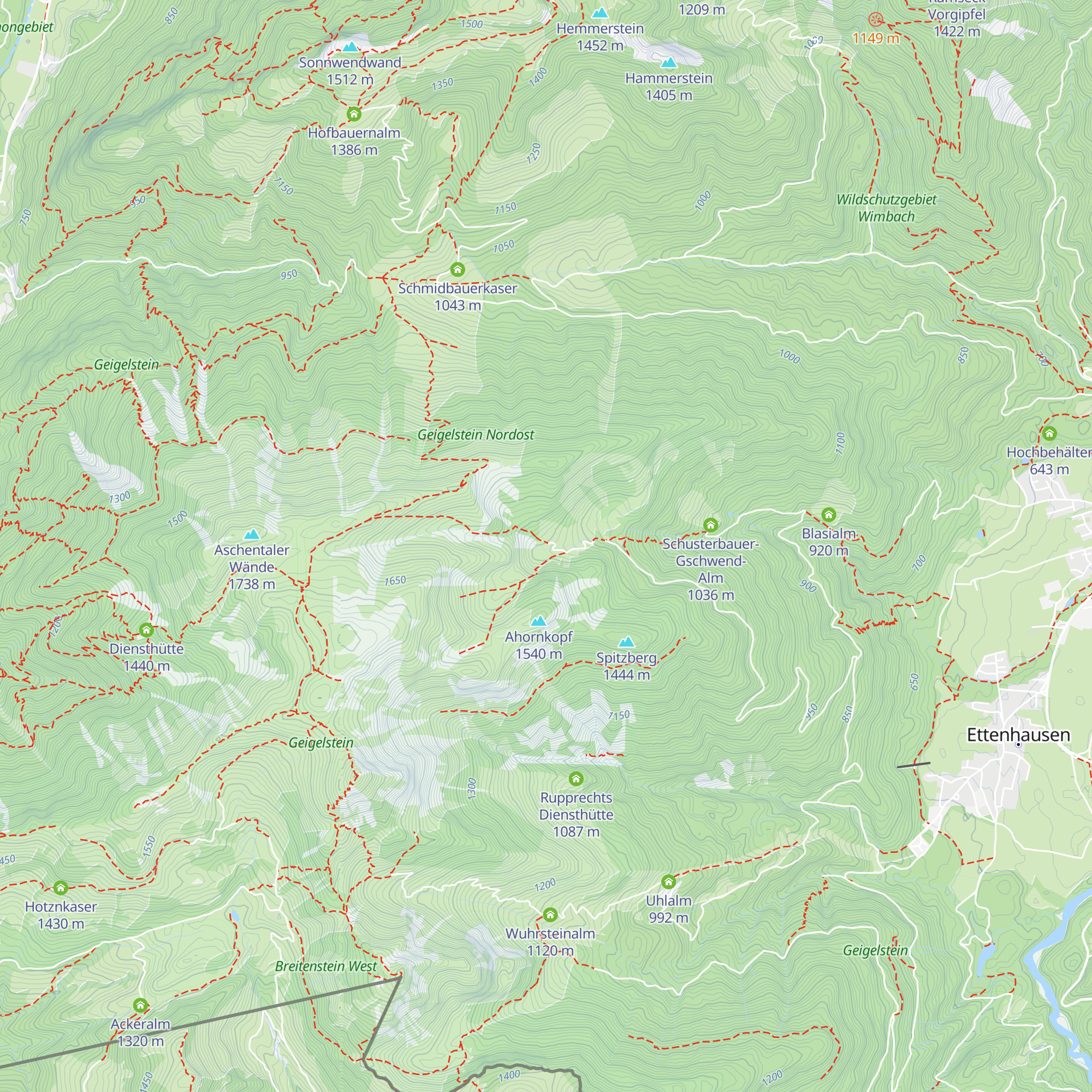 Knoglerkaser map