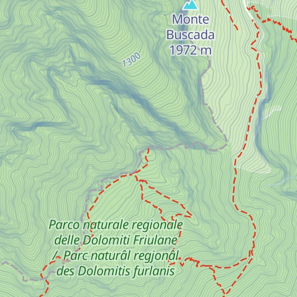 Map of Monte Borgà