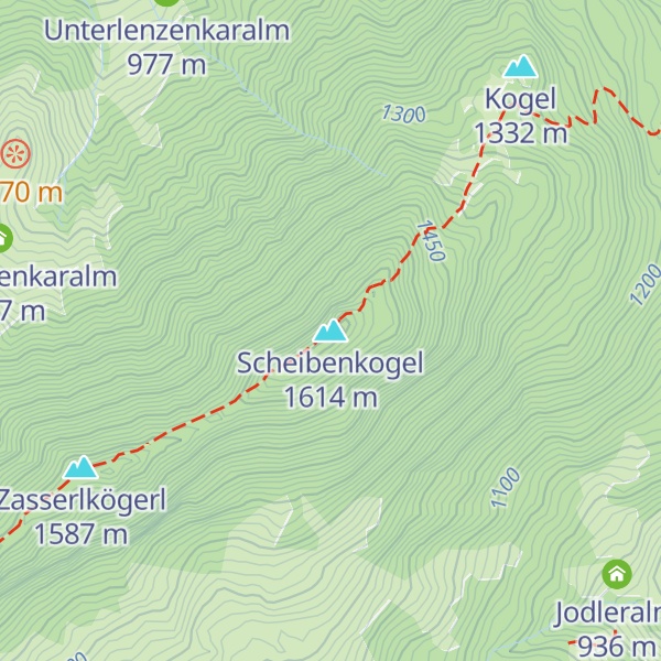 Map of Scheibenkogel