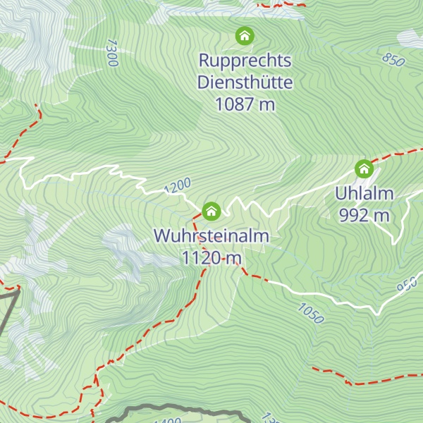 Map of Wuhrsteinalm