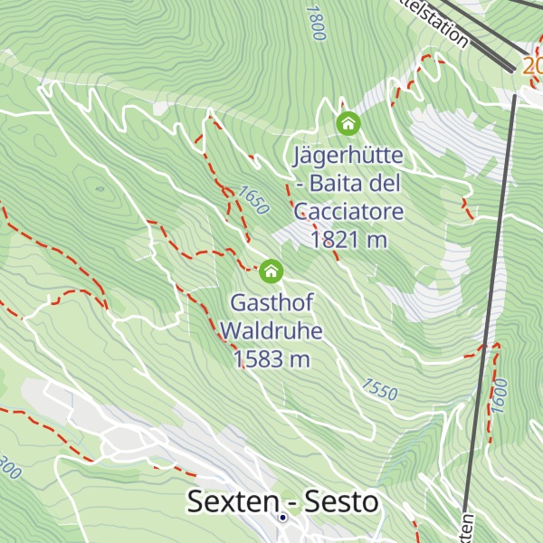 Map of Gasthof Waldruhe