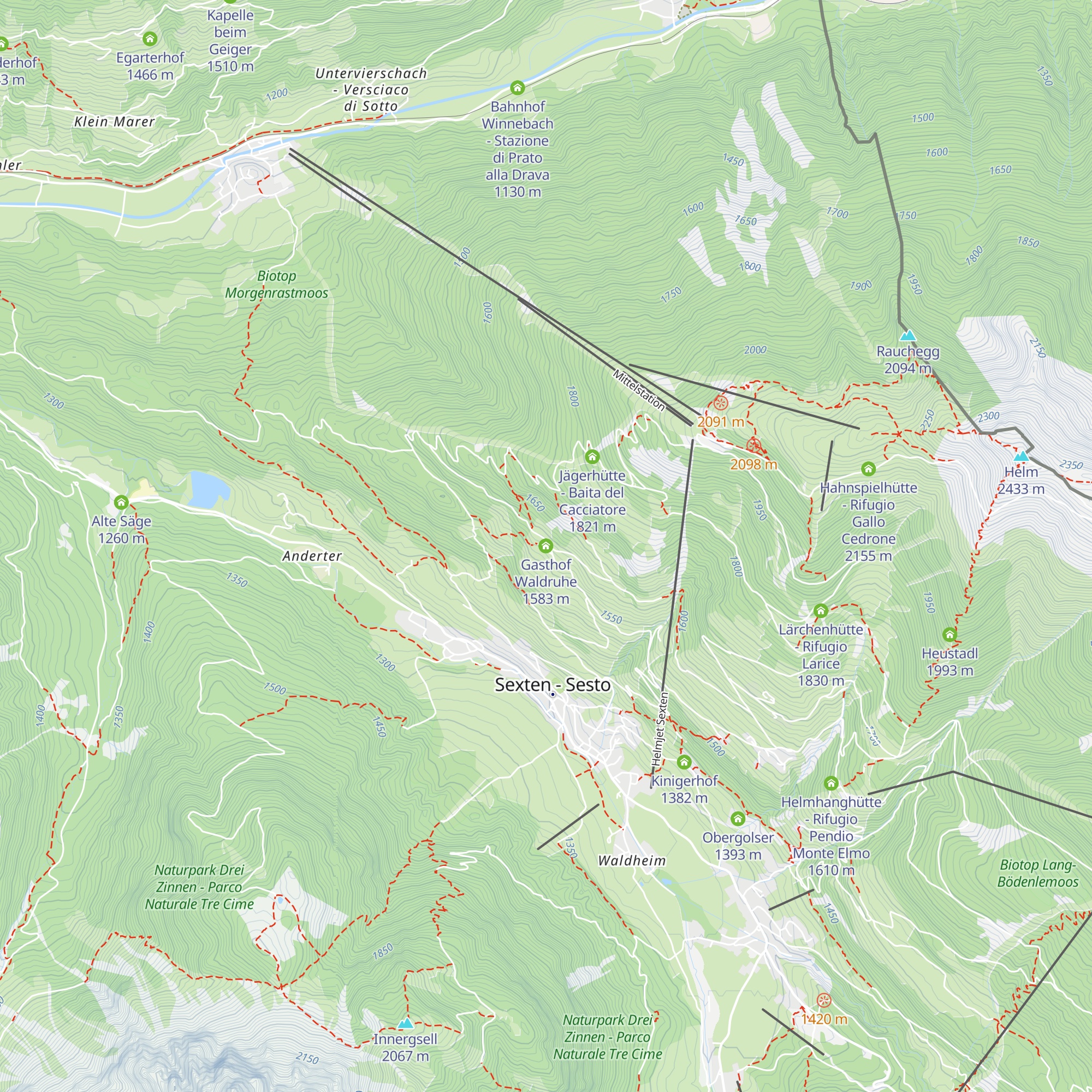 Gasthof Waldruhe map
