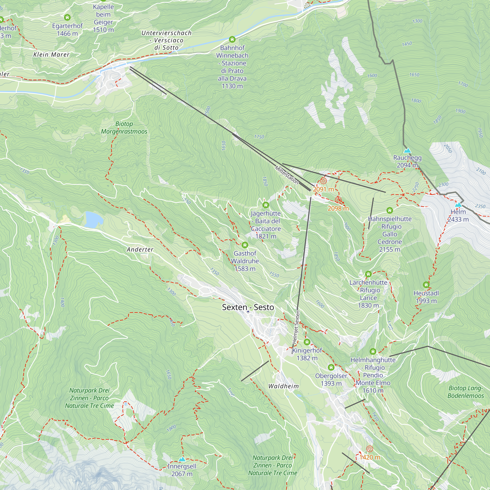 Gasthof Waldruhe map