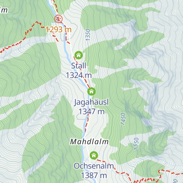 Map of Jagahäusl