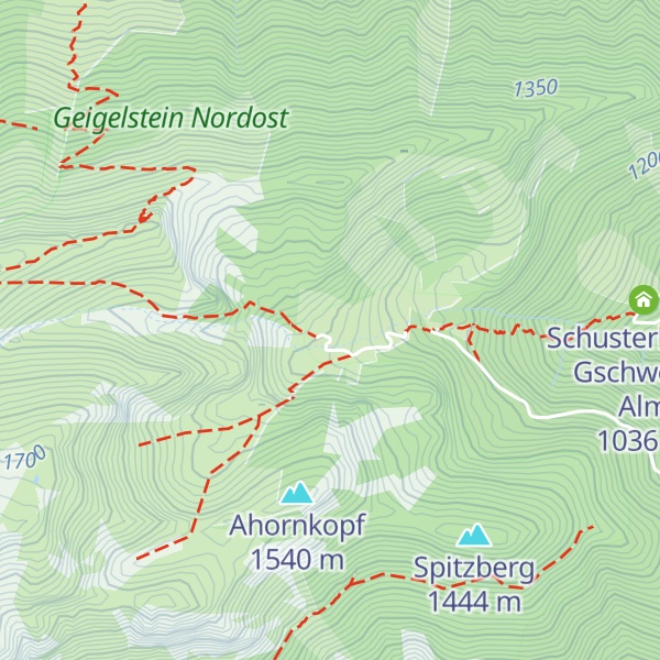 Map of Haidenholz Alm