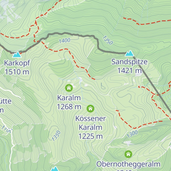 Map of Kössener Skihütte