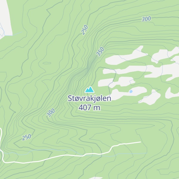 Map of Støvrakjølen