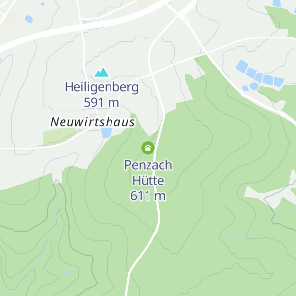 Map of Penzach Hütte
