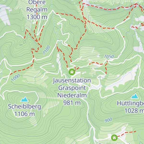 Map of Jausenstation Graspoint Niederalm