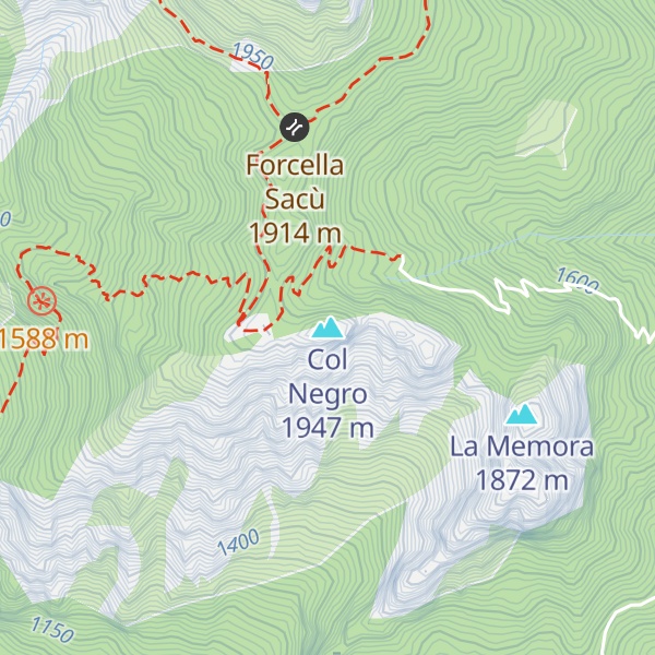 Map of Col Negro
