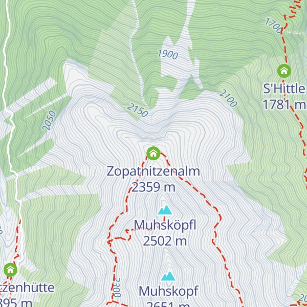 Map of Zopatnitzenalm