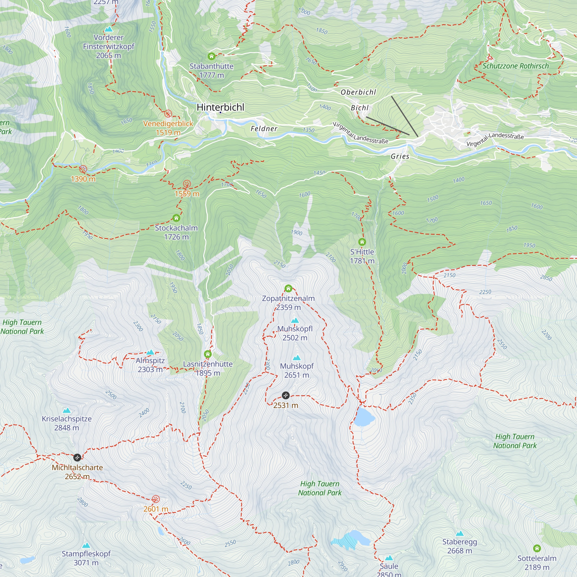 Zopatnitzenalm map