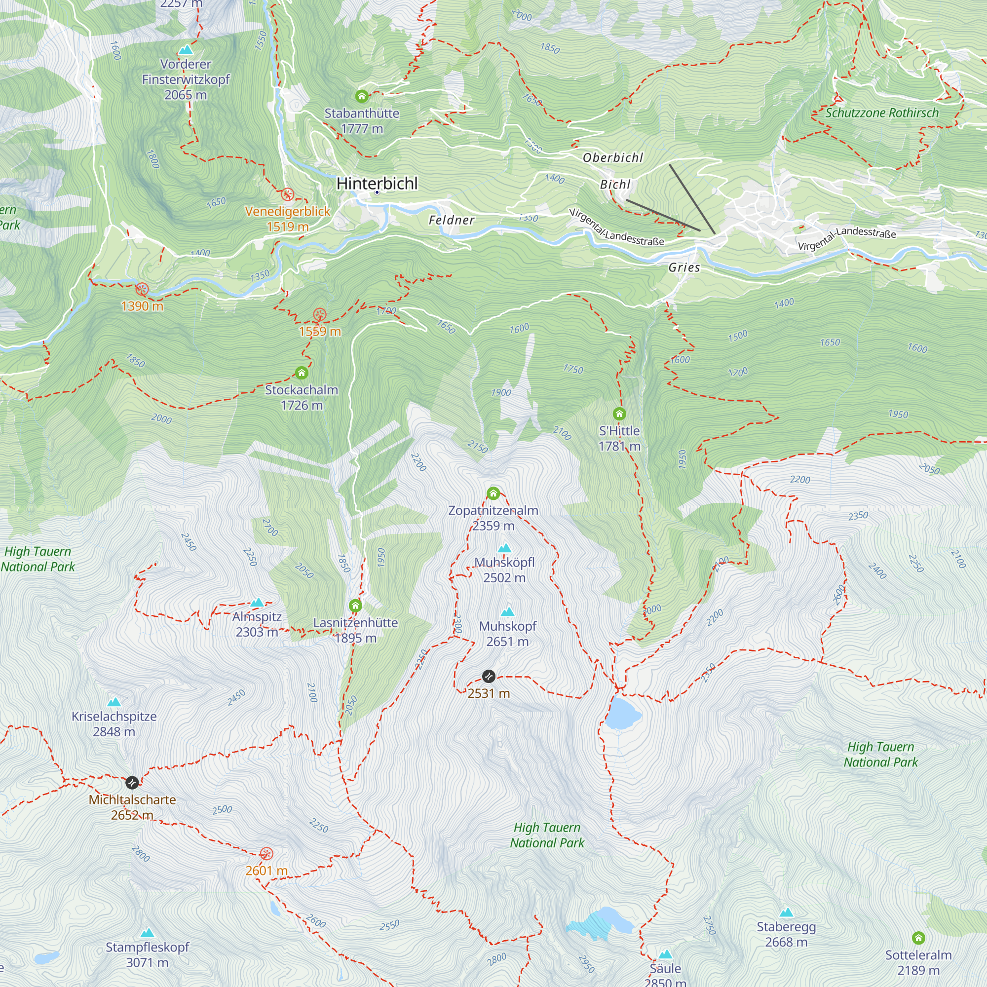 Zopatnitzenalm map