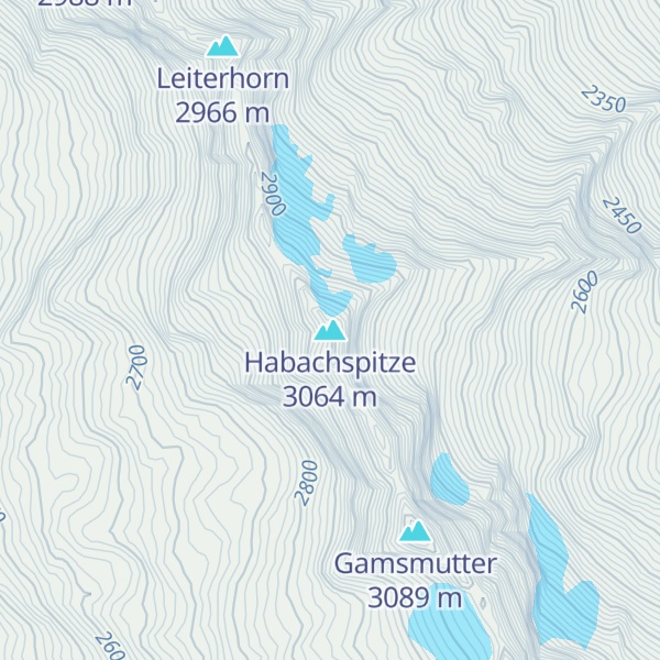 Map of Habachspitze