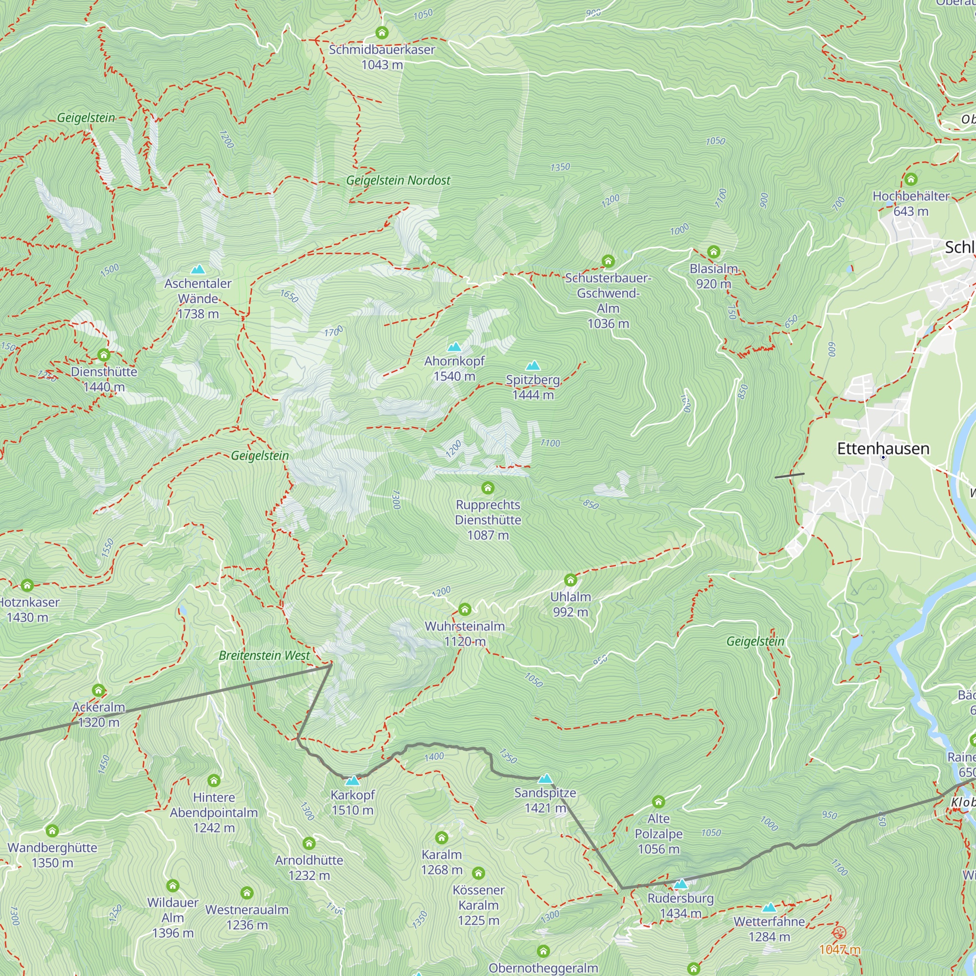 Rupprechts Diensthütte map