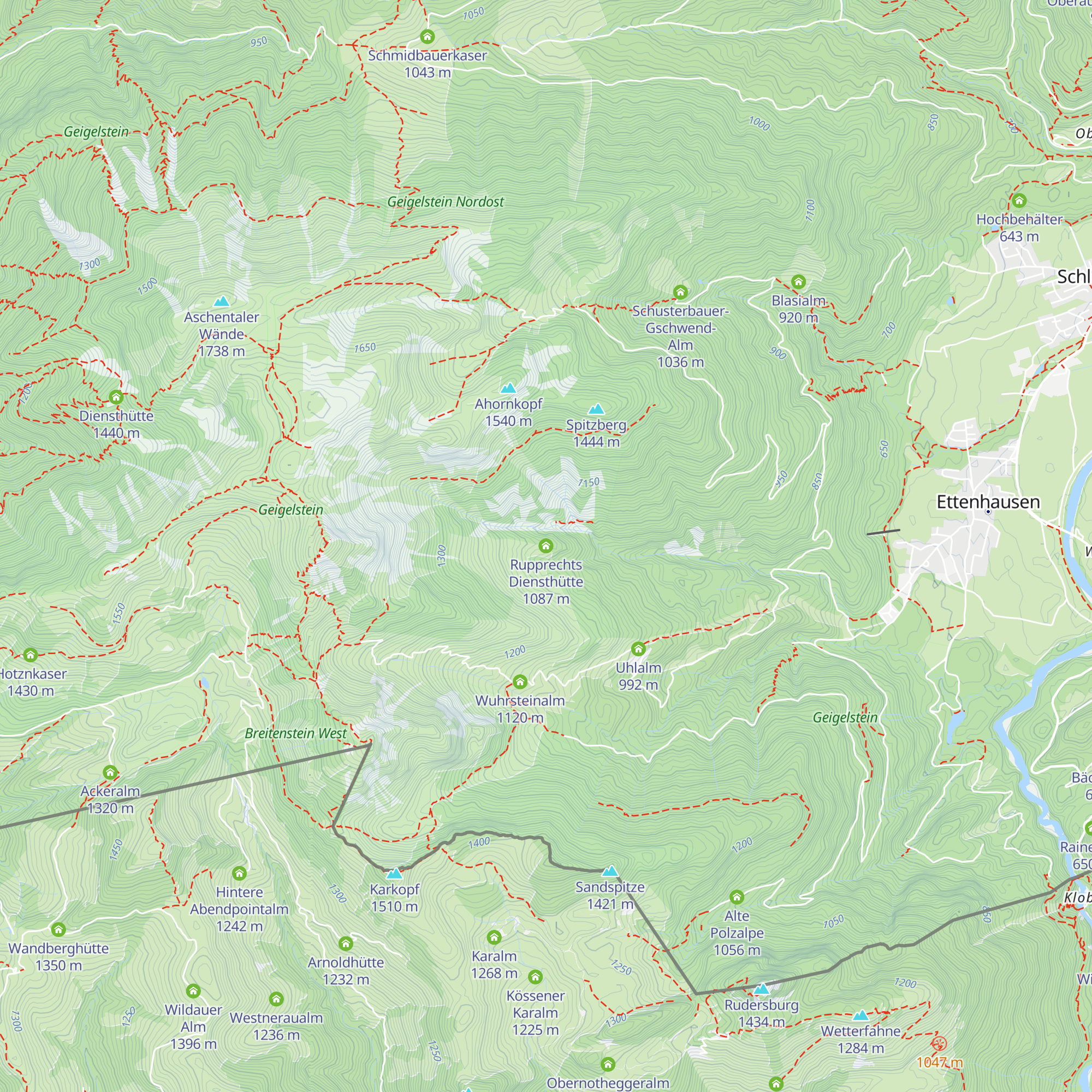 Rupprechts Diensthütte map