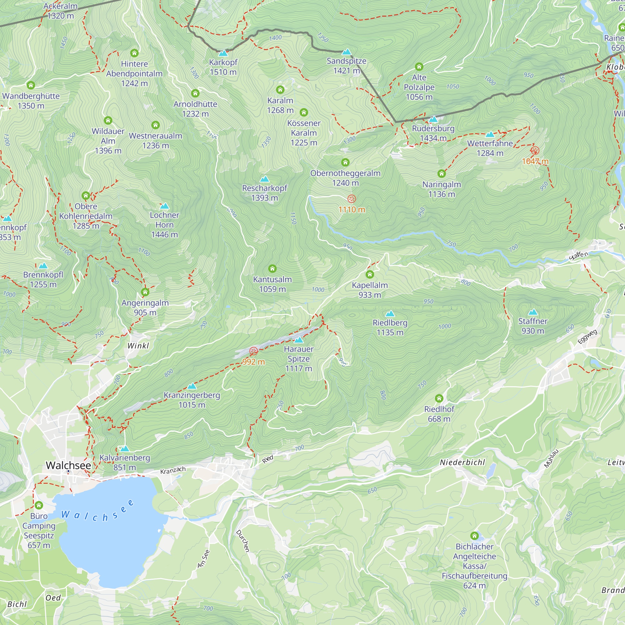 Ottenalm map