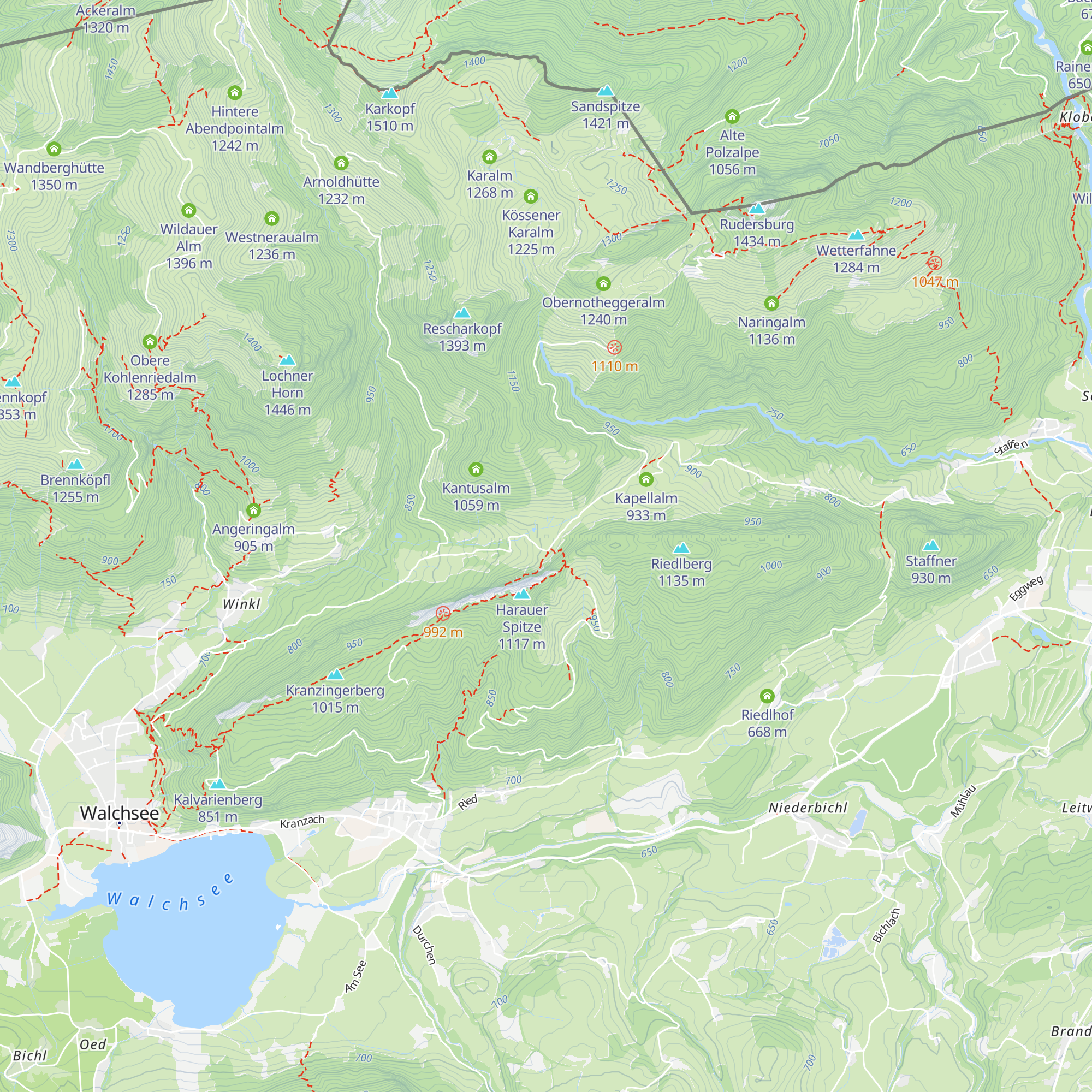 Ottenalm map