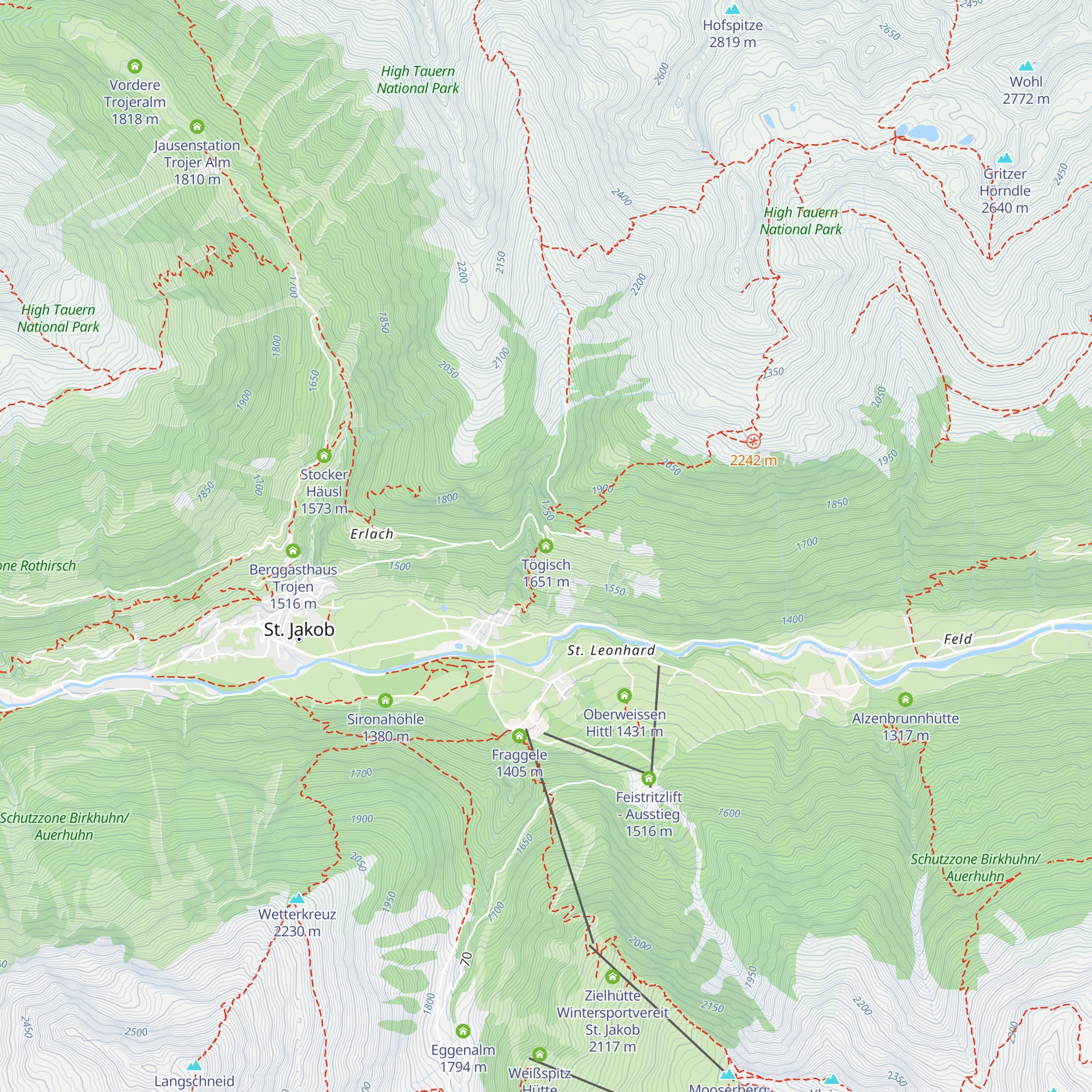 Tögisch map