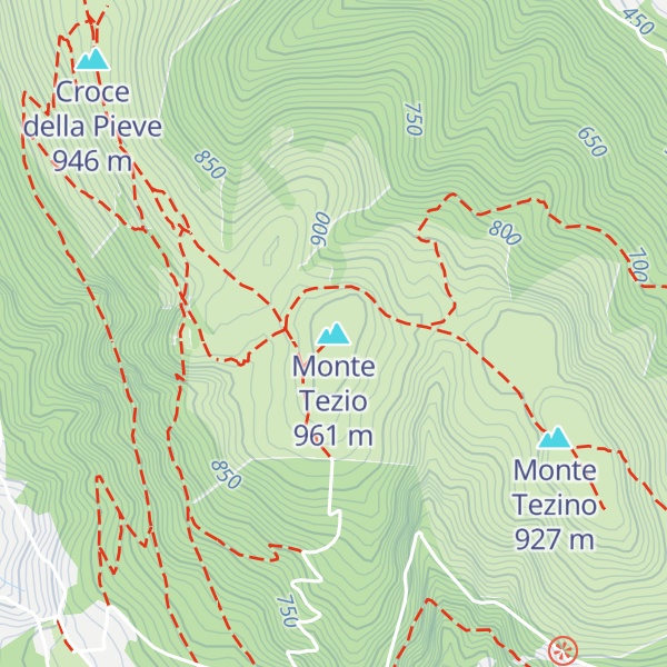 Map of Monte Tezio