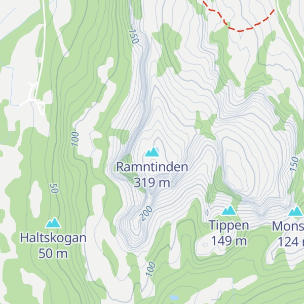 Map of Ramntinden