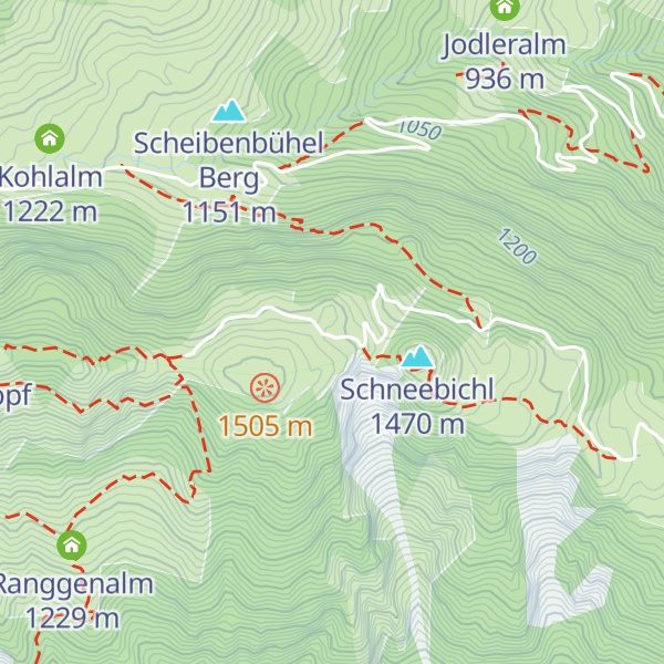 Map of Obere Scheibenbichlalm