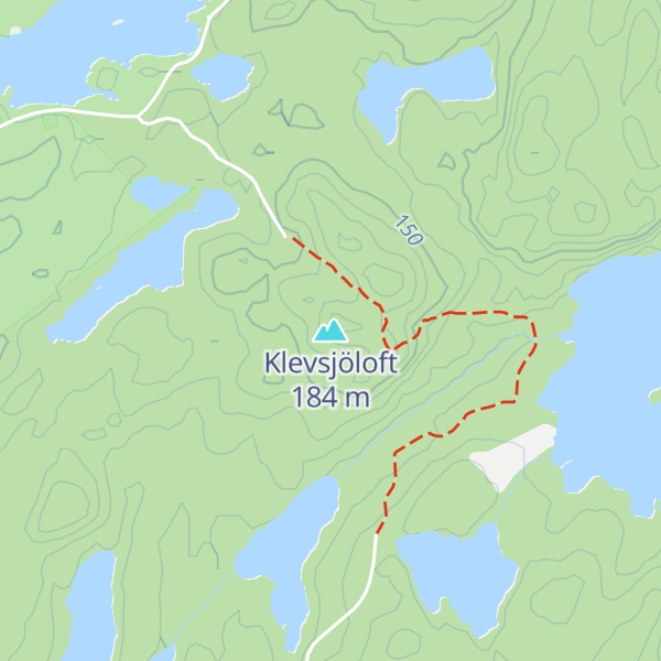 Map of Klevsjöloft