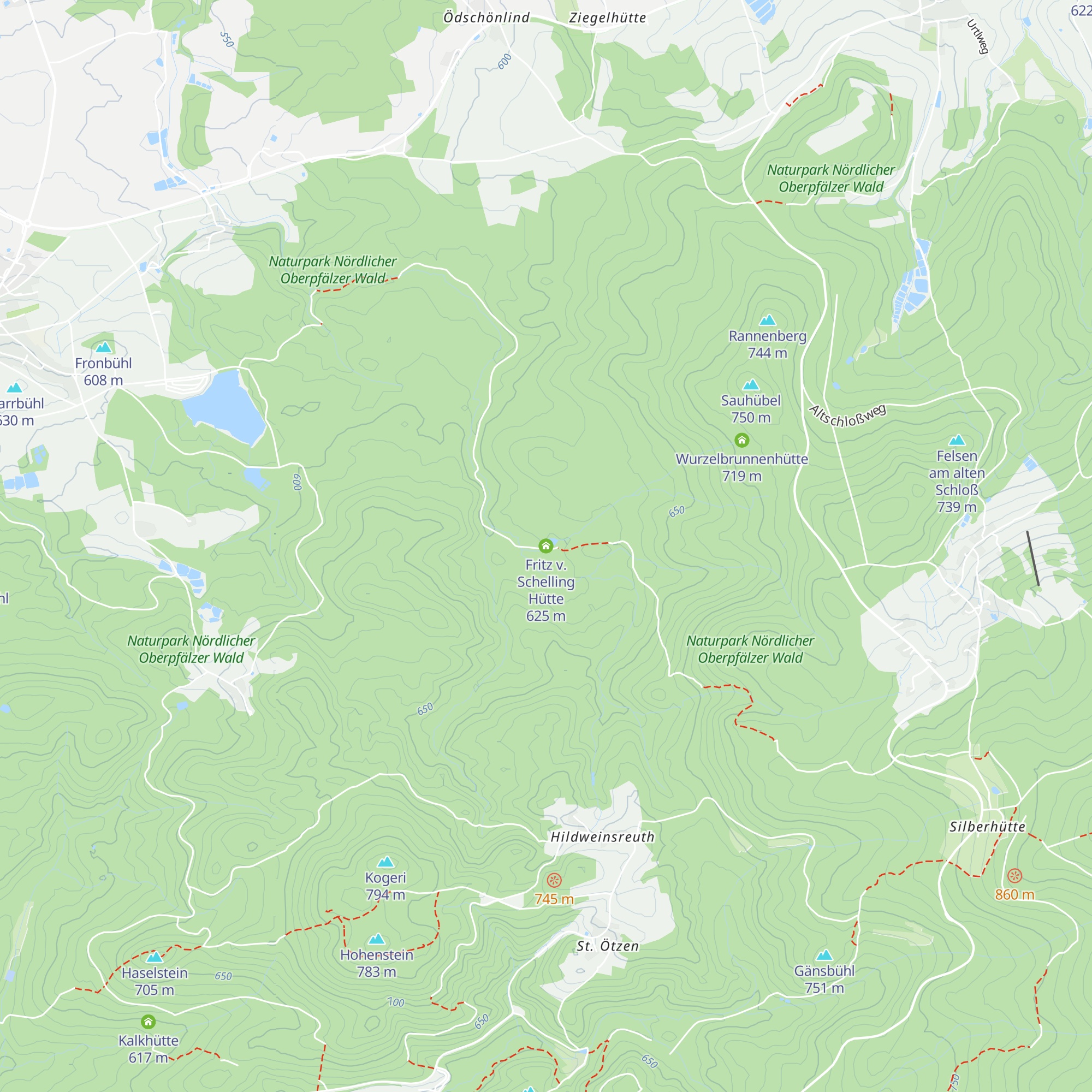 Fritz v. Schelling Hütte map