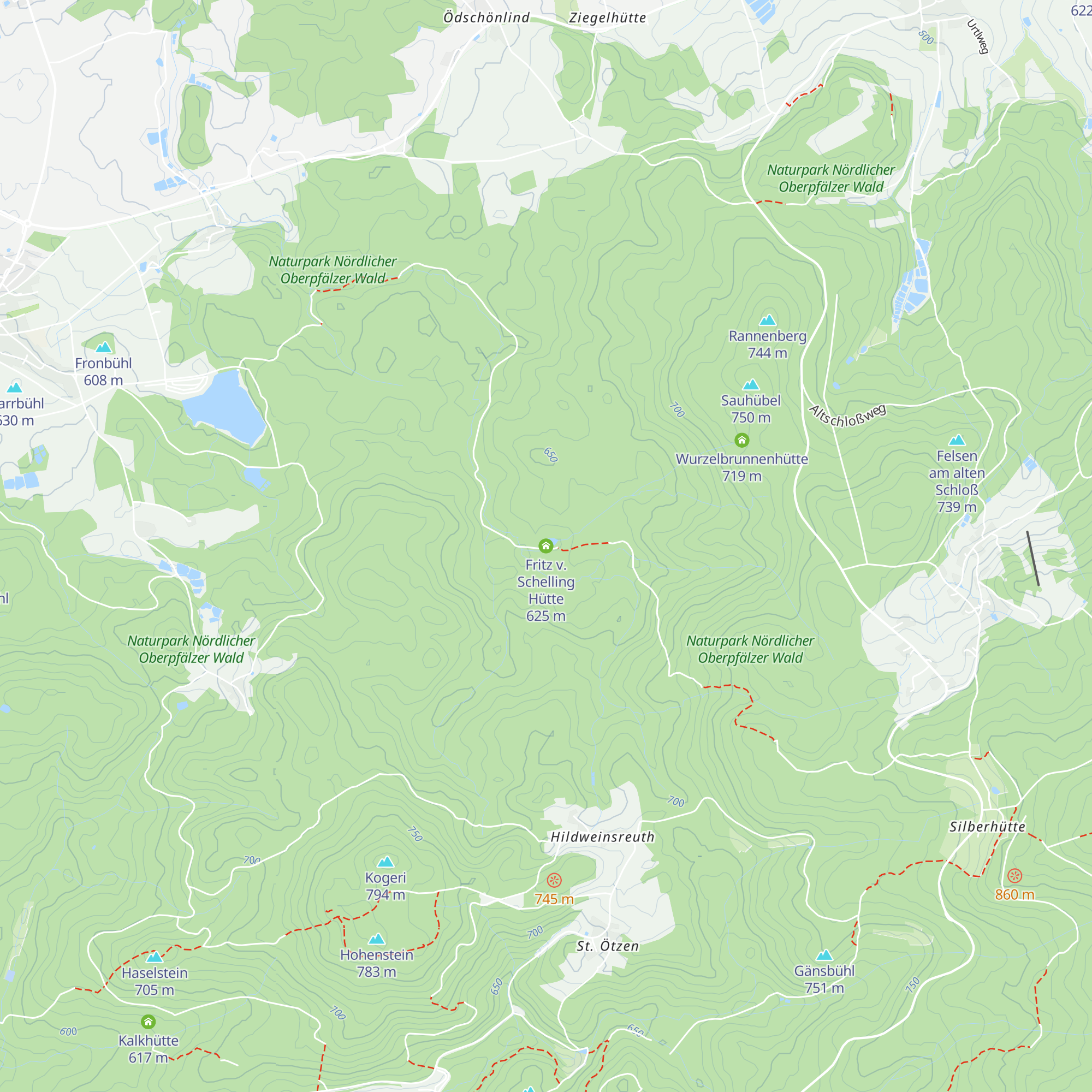Fritz v. Schelling Hütte map