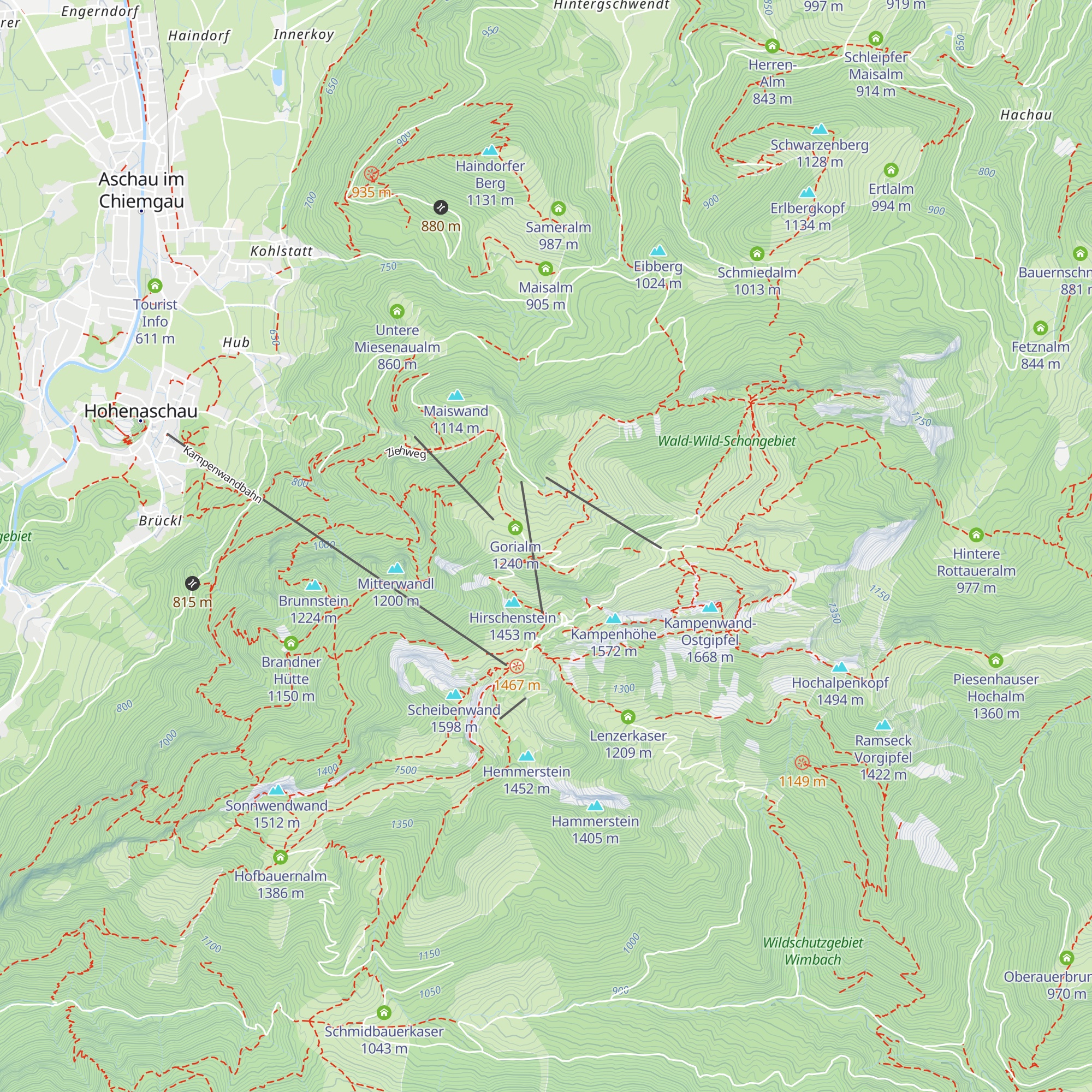 Schlechtenberg Alm map
