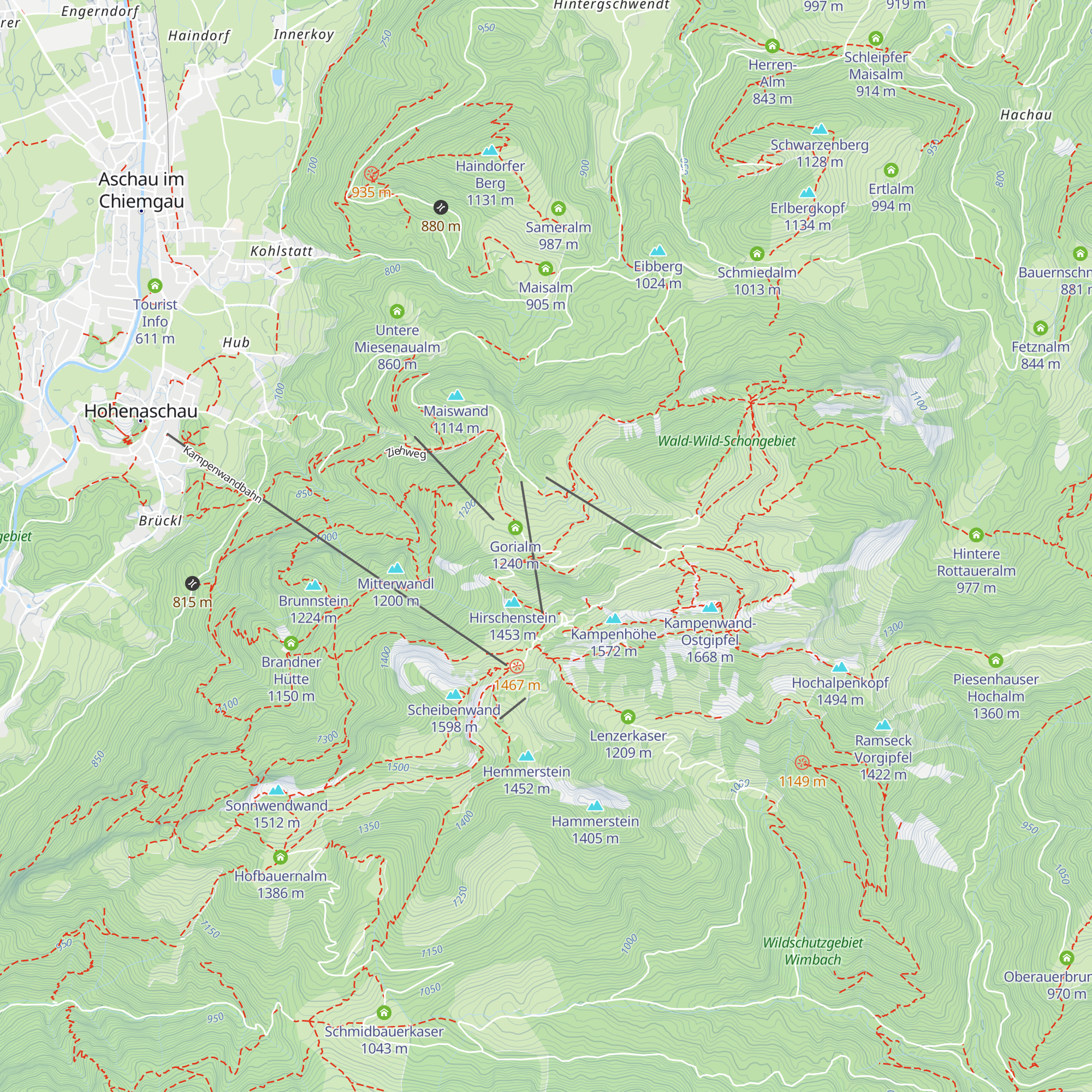 Schlechtenberg Alm map