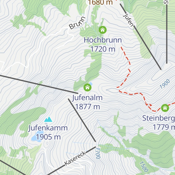Map of Jufenalm