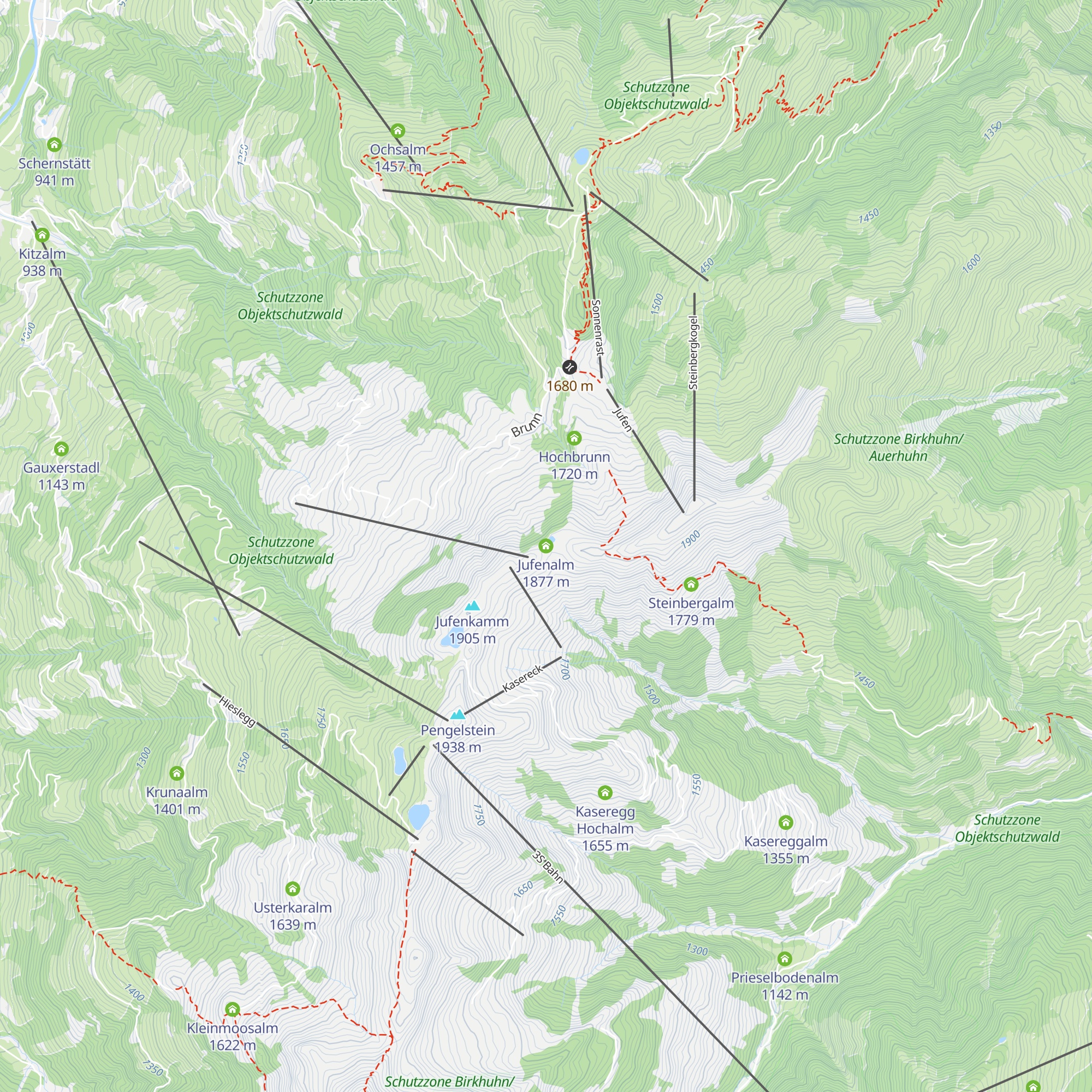 Jufenalm map