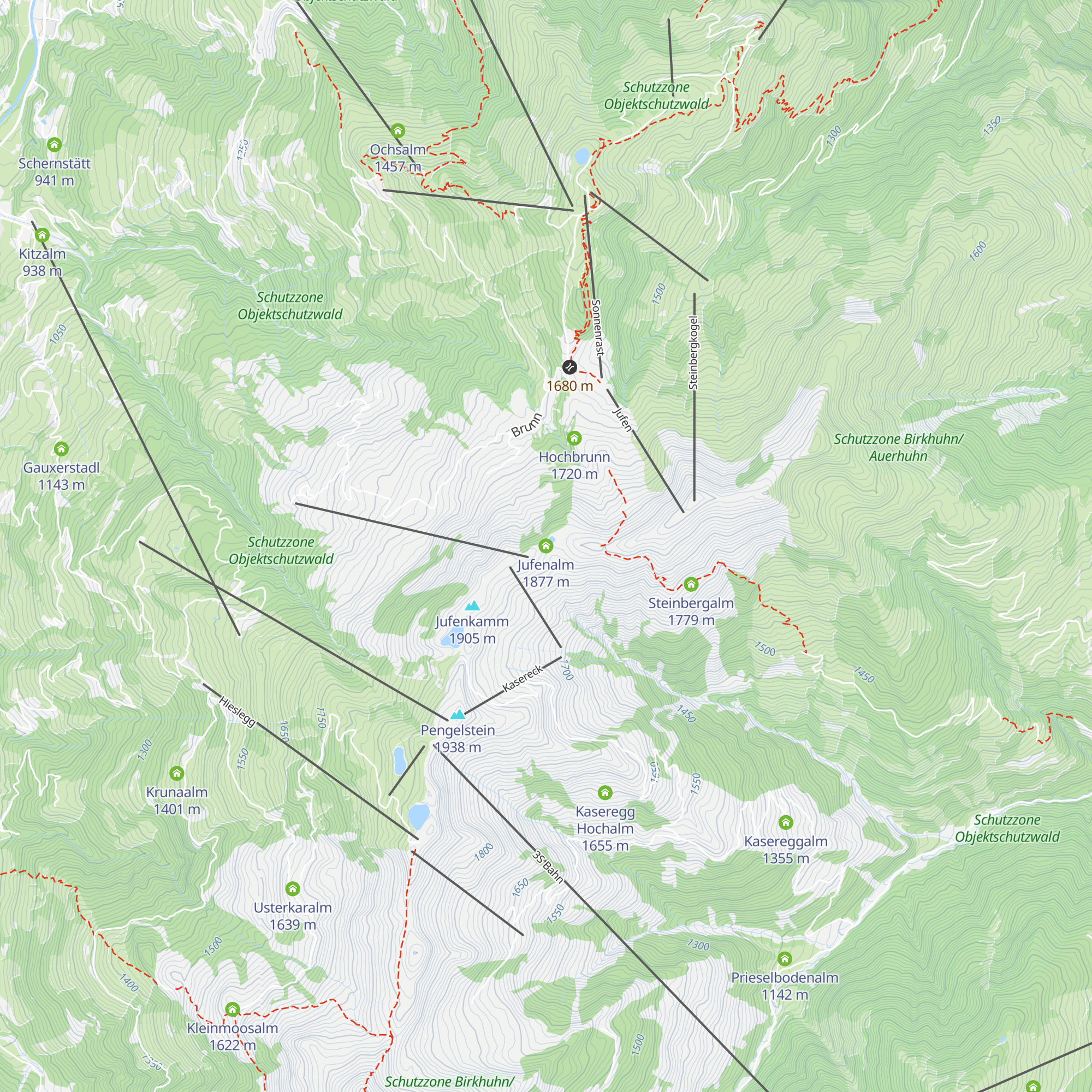 Jufenalm map