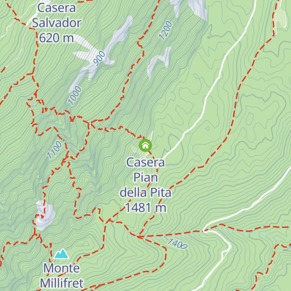 Map of Casera Pian della Pita