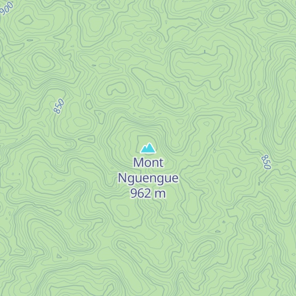 Map of Mont Nguengue
